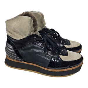 AQUATALIA Jacinda Genuine Sheep Fur Lined Weatherproof Boots - Size 8